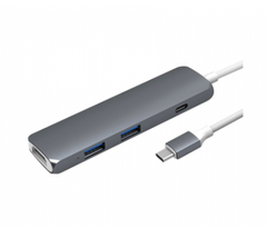Bộ chia/ Hub USB-C HDMI 4K HyperDrive GN22B-GR (Xám)