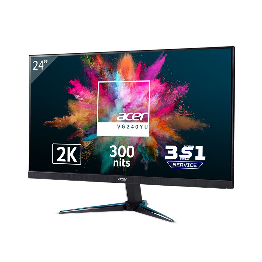 Màn hình Acer VG240Y U (23.8 inch/QHD/IPS/75Hz/1ms/300 nits/HDMI+DP+Audio/Loa/Freesync)