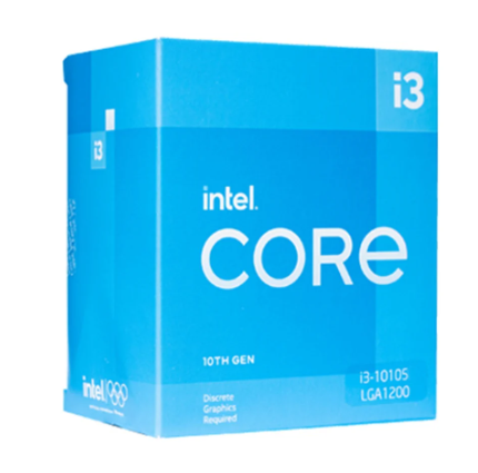 CPU Intel Core i3 10105 (3.7GHz turbo up to 4.4Ghz, 4 nhân 8 luồng, 6MB Cache, 65W) - Socket Intel LGA 1200 Box Chính Hãng