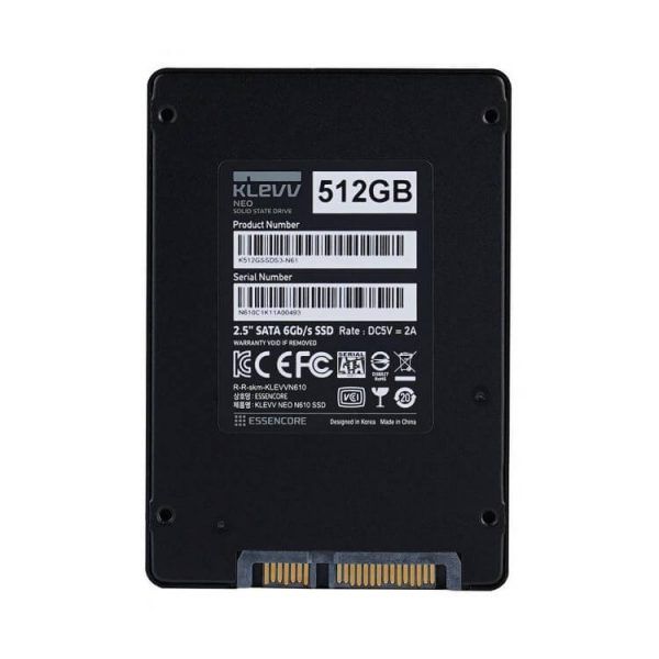 Ổ cứng SSD Klevv Neo N610 512GB Sata 3 – K512GSSDS3-N61 (Read/Write: 560/520 MB/s, TLC Nand)