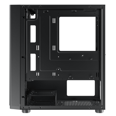 Case XIGMATEK AERO 2F (EN46591) - M-ATX, 1 SIDE TEMPERED GLASS, 2 FAN X20F