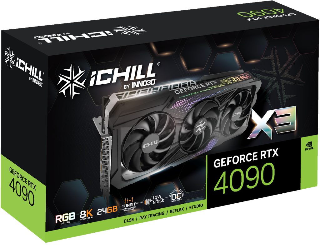 INNO3D GEFORCE RTX™ 4090 ICHILL X3 – 24GB GDDR6X