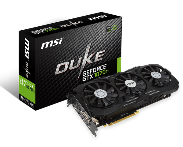 Card màn hình MSI Geforce GTX 1070 Ti DUKE 8G