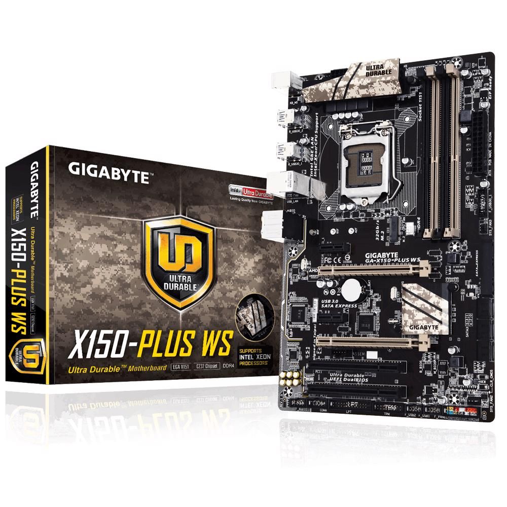 Mainboard Gigabyte GA-X150-PLUS WS (Chipset C232)