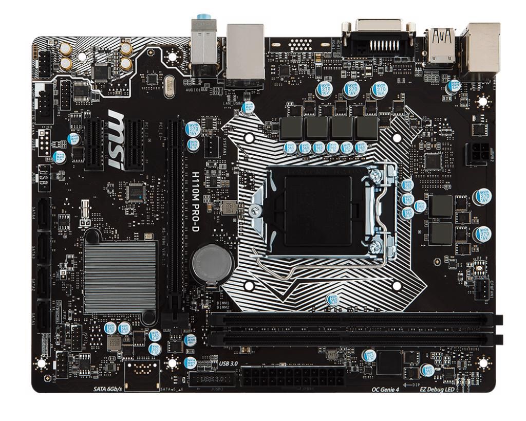 Main MSI H110M PRO-D (Chipset Intel H110/ Socket LGA1151/ VGA onboard)