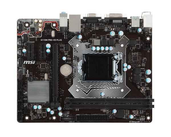 Main MSI H110M PRO-VD PLUS (Chipset Intel H110/ Socket LGA1151/ VGA onboard)