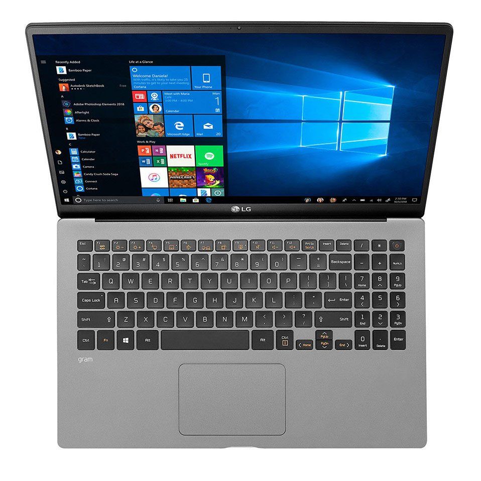 Laptop LG Gram 17Z90N-V.AH75A5 (i7 1065G7/8GB RAM/512GB SSD/17inch IPS/FP/Win 10 Home Plus/Xám Bạc) (model 2020)