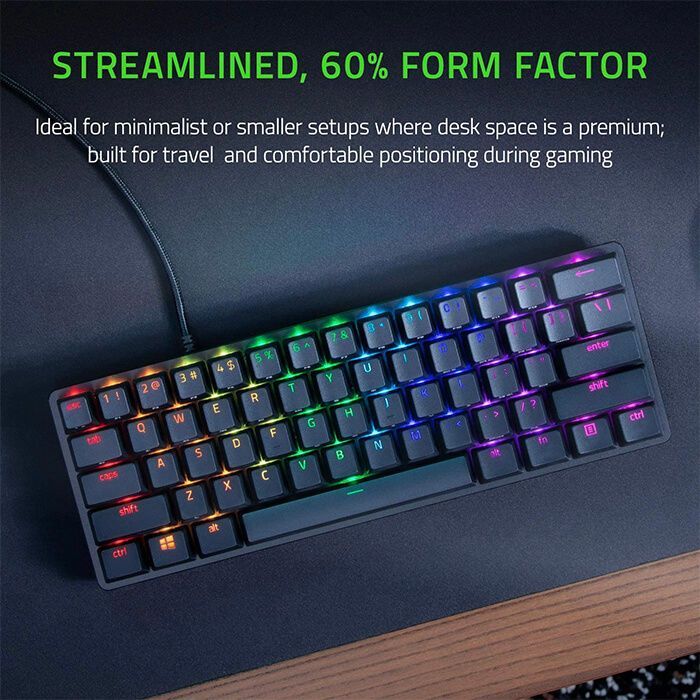 Bàn Phím Cơ Razer Huntsman Mini Clicky Purple Switch (RZ03-03390100-R3M1)