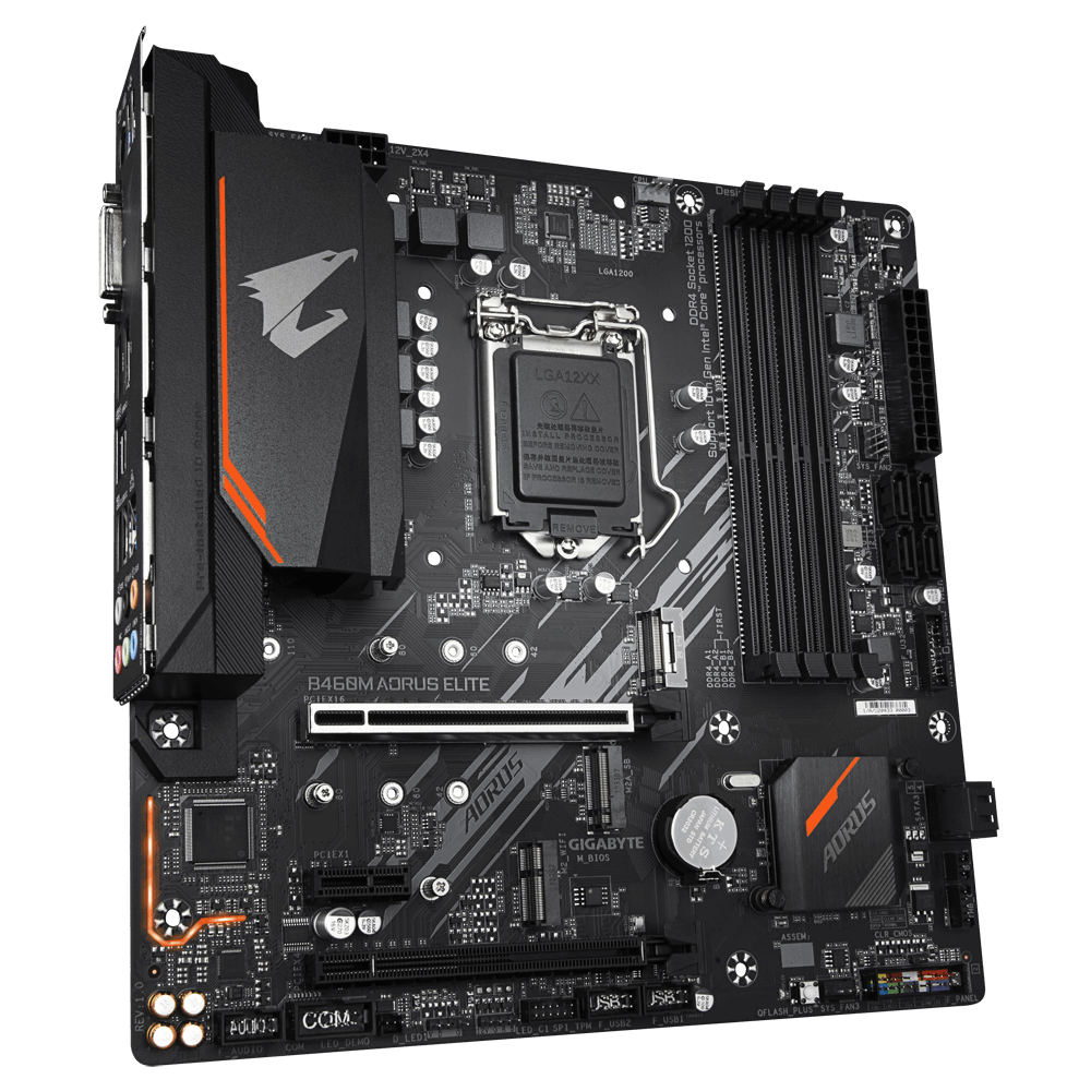 Mainboard Gigabyte B460M-AORUS ELITE (Chipset Intel B460/ Socket LGA1200/ VGA onboard)