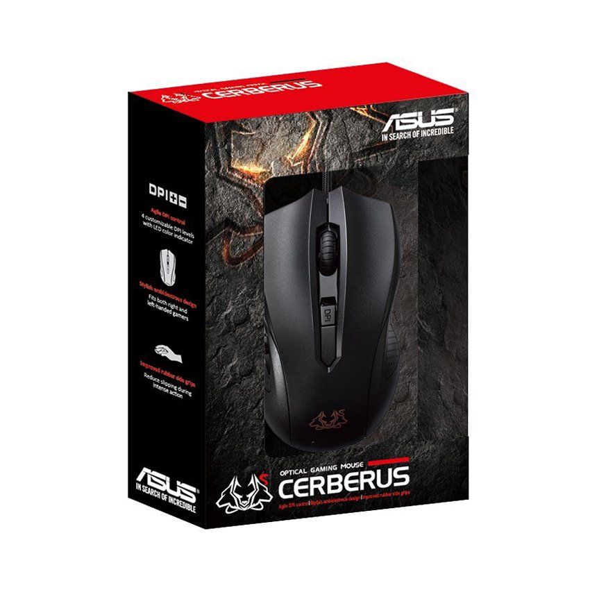Chuột chơi game ASUS Cerberus (USB/Đen)