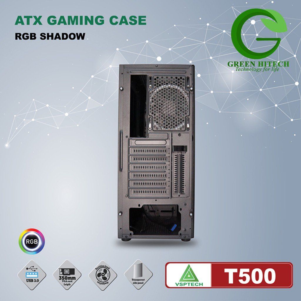 Case VSP T500 Có Sẵn LED RGB