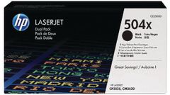 Mực in HP HP 504X High Yield Black Original LaserJet Toner Cartridge (Dual Pack)(CE250XD)
