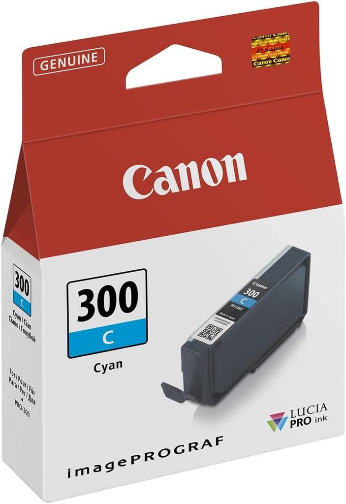 Mực in Canon PFI-300 Cyan Ink Cartridge (4194C001)