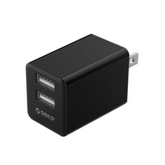 Sạc điện thoại Orico USB 2 cổng 2.4A (WHB-2U) (Đen)