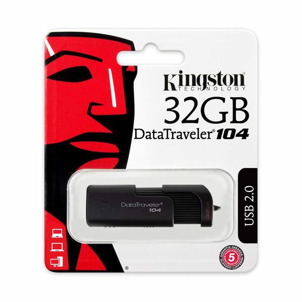 USB Kingston 32GB Data Traveler 104 2.0 Flash (DT104/32GB)