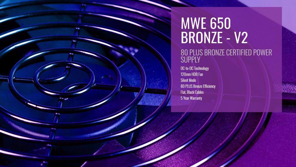 Nguồn Cooler Master MWE 650 BRONZE V2