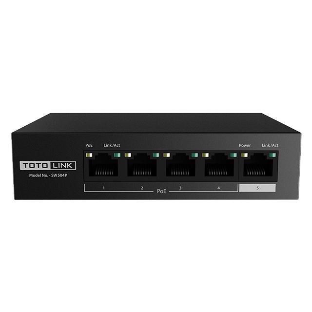 Thiết bị mạng Switch PoE 5-Port 10/100Mbps - SW504P