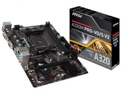 Mainboard MSI A320M PRO-VDS V2 (AMD A320, Socket AM4, m-ATX, 2 khe RAM DDR4)