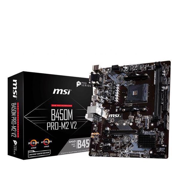 Mainboard MSI B450M PRO - M2 V2 (AMD B450, Socket AM4, m-ATX, 2 khe RAM DDR4)