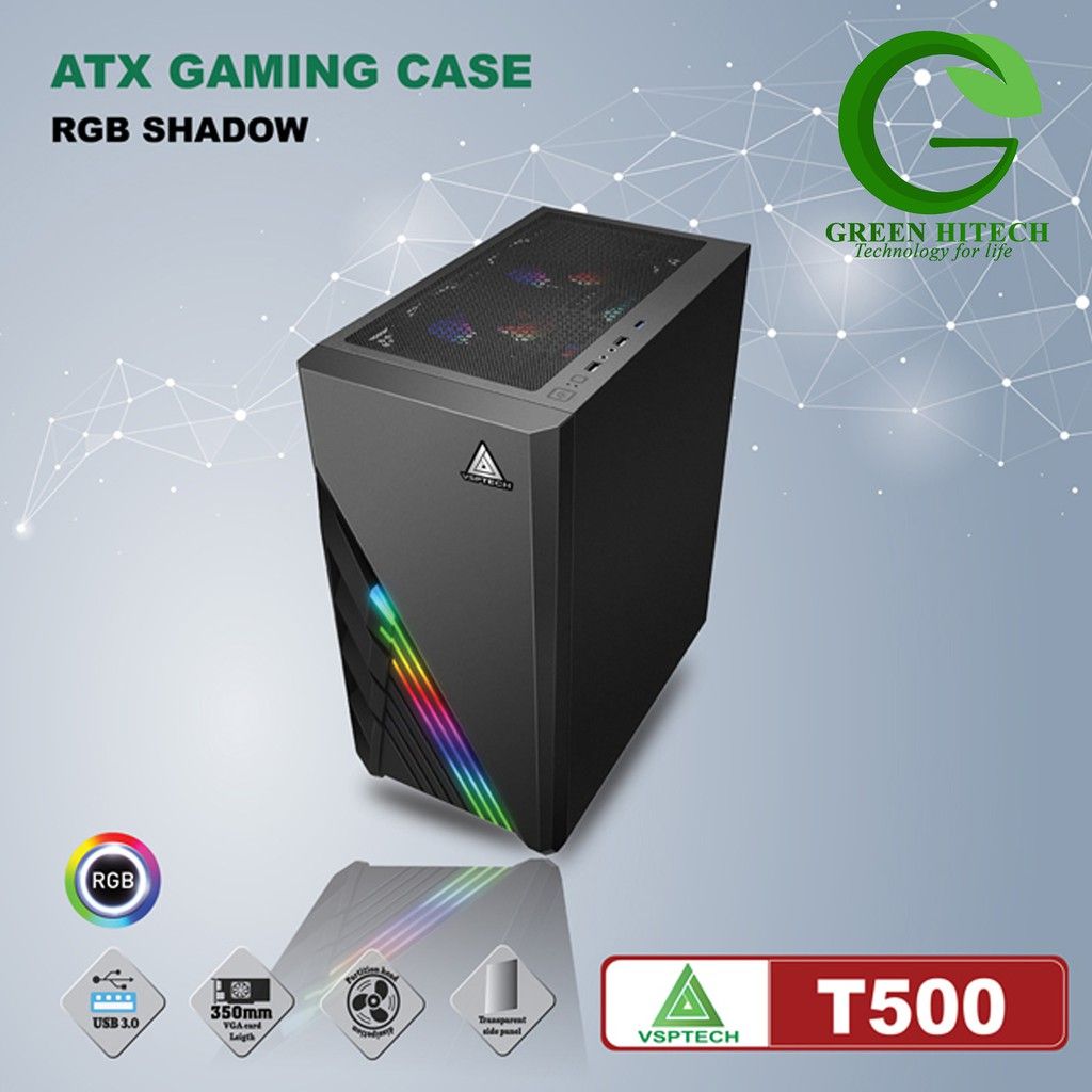 Case VSP T500 Có Sẵn LED RGB