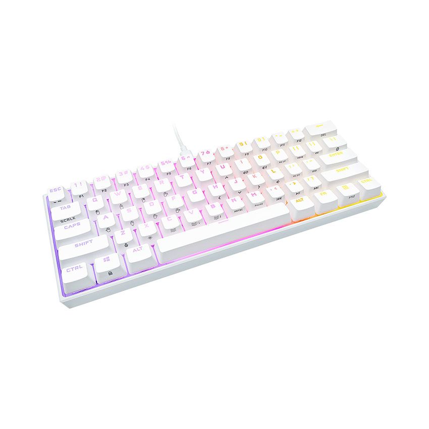 Bàn phím cơ Corsair K65 RGB Mini White Red sw (USB) (CH-9194110-NA)