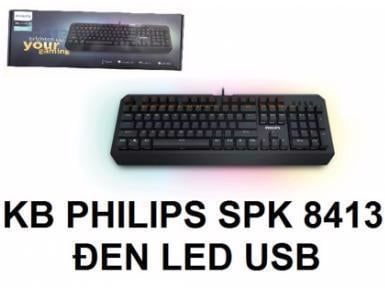 Bàn phím Philips SPK-8413 Đen LED USB