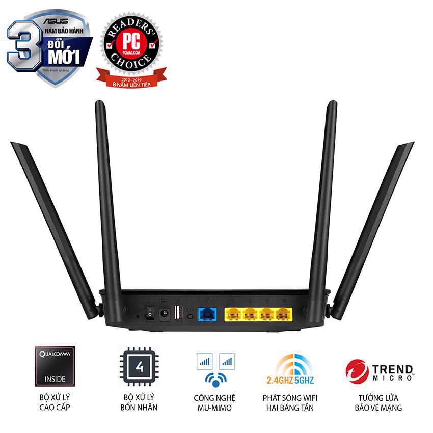 Router wifi ASUS RT-AC59U (Mobile Gaming) Wireless AC1500Mbps