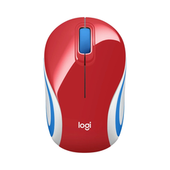 Chuột không dây Logitech M187 Wireless Đỏ 910-005373