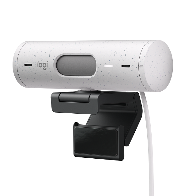 Webcam Logitech BRIO 500 1080p FHD Trắng nhạt 960-001429