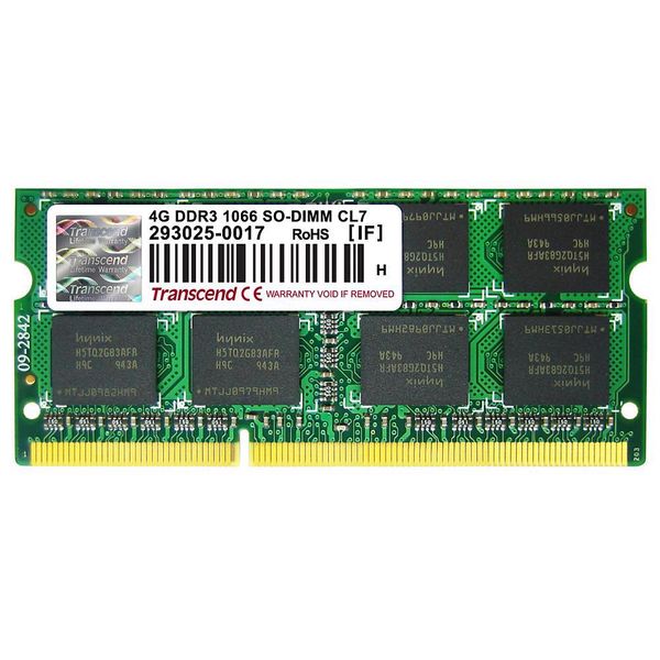 Ram Transcend TS512MSK64V3H - 4GB Memory Module PC3-10600 1333MHz DDR3