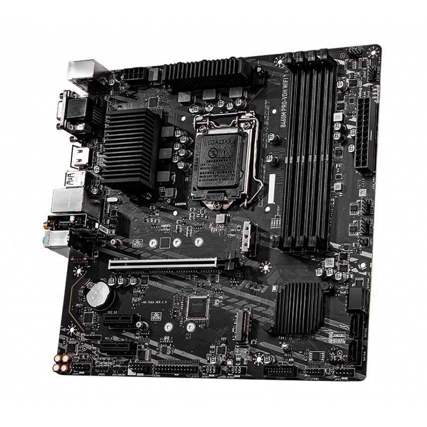 Mainboard MSI B460M PRO-VDH WIFI (Intel B460, Socket 1200, m-ATX, 4 khe RAM DDR4)