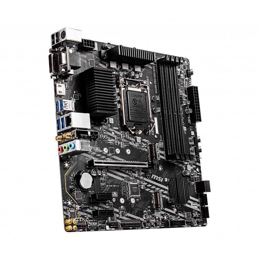 Mainboard MSI B460M PRO-VDH WIFI (Intel B460, Socket 1200, m-ATX, 4 khe RAM DDR4)