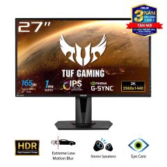 Màn hình Asus TUF VG27AQ (27 inch/WQHD/IPS/HDR/165Hz/1ms/350cd/m²/DP+HDMI)