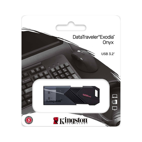 USB KINGSTON 64GB PORTABLE DATATRAVELER EXODIA ONYX DTXON/64GB (USB 3.2 GEN 1) MÀU ĐEN