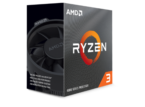 CPU AMD Ryzen 3 4100 (3,8 GHz Boost 4,0 GHz/4 Cores/8 Threads/4MB Cache| PCIe 3.0)
