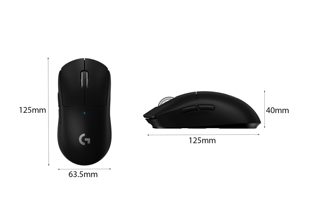 CHUỘT KHÔNG DÂY LOGITECH PRO X SUPERLIGHT BLACK (USB/ĐEN/910-005882)