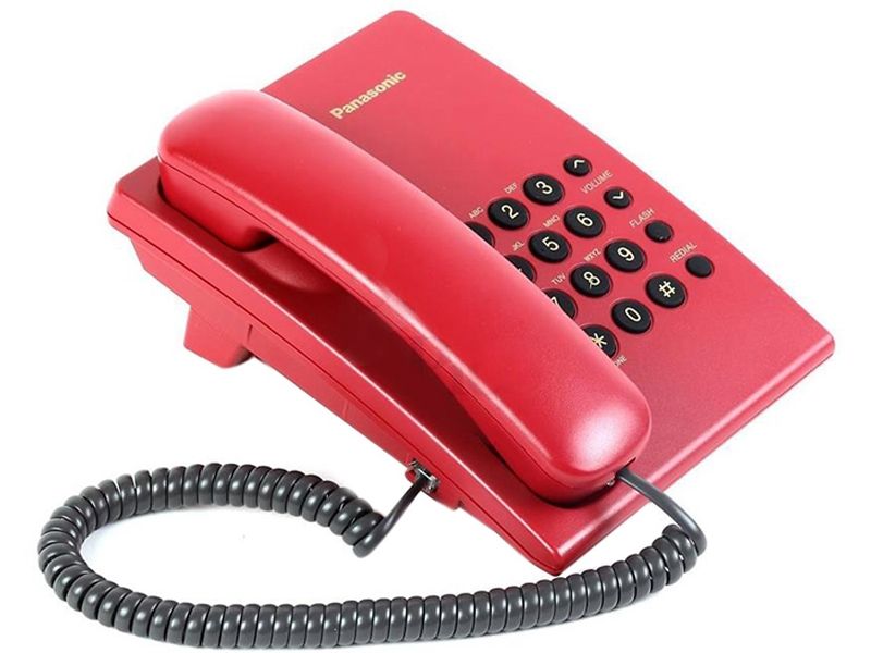 Điện thoại bàn Panasonic KX TS500 (Đỏ)