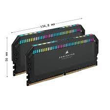 Ram Corsair DDR5, 5200MHz 32GB 2x16GB DIMM, DOMINATOR PLATINUM RGB Black Heatspreader, RGB LED, C40, 1.25V - CMT32GX5M2B5200C40