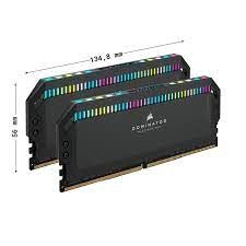 Ram Corsair DDR5, 6200MHz 32GB 2x16GB DIMM, DOMINATOR PLATINUM RGB Black Heatspreader, RGB LED, C36, 1.25V