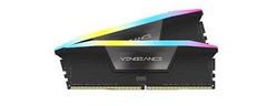 Ram Corsair DDR5, 5600MHz 64GB 2x32GB DIMM, VENGEANCE RGB DDR5 Black Heatspreader, RGB LED, 1.25V - CMH64GX5M2B5600C36