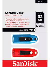 Thiết bị lưu trữ USB 32GB SanDisk Ultra USB 3.0 Flash Drive/ Blue Red (SDCZ48-032G-G462)