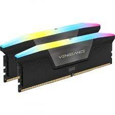 Ram Corsair DDR5, 5600MHz 64GB 2x32GB DIMM, VENGEANCE RGB DDR5 Black Heatspreader, RGB LED, 1.25V - CMH64GX5M2B5600C36