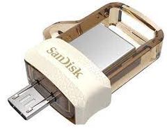 Thiết bị lưu trữ USB SanDisk Ultra Dual Drive m3.0 Flash Drive 64GB Gold Edition (SDDD3-064G-G46GW)