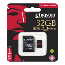 Thẻ Nhớ Kingston 32GB microSDHC Canvas React - SDCR/32GB