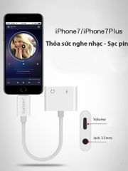 Bộ chuyển đổi cổng Lightning sang jack Audio 3.5 chuyên dụng cho IPhone7/7 Plus/8/8 plus/iphone X Earldom