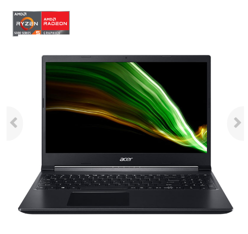 Laptop Acer Gaming Aspire 7 A715-42G-R1SB NH.QAYSV.005 (Ryzen R5-5500U/8GB/256GB/GTX 1650 4GB/GTX 1650 4GB/15.6 inch FHD/Win 10/Đen)