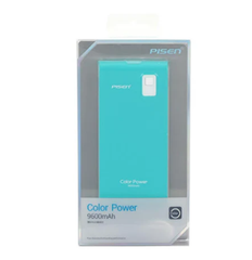 Pin sạc dự phòng Pisen Color Power Box (9600mAh/ Xanh ngọc)