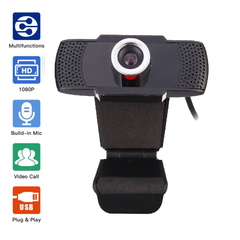 Webcam Kẹp có Mic viền đen (1080P) - 004