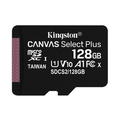 Thẻ nhớ Kingston 128GB microSDXC Canvas Select 100R CL10 UHS-I Single Pack SDCS2/128GBSP (Không Adapter)