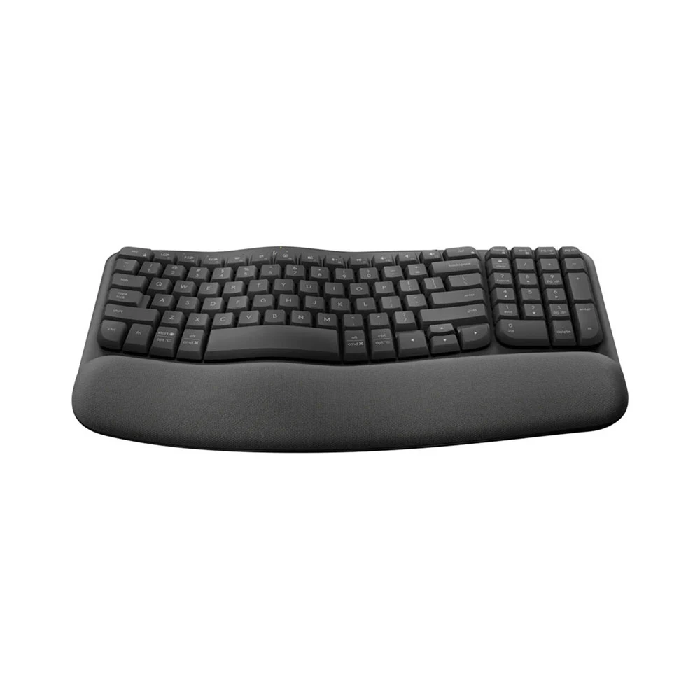 Bàn Phím Công Thái Học Không Dây Logitech Wave Keys Wireless/Bluetooth/Đen (Graphite) (920-012281)